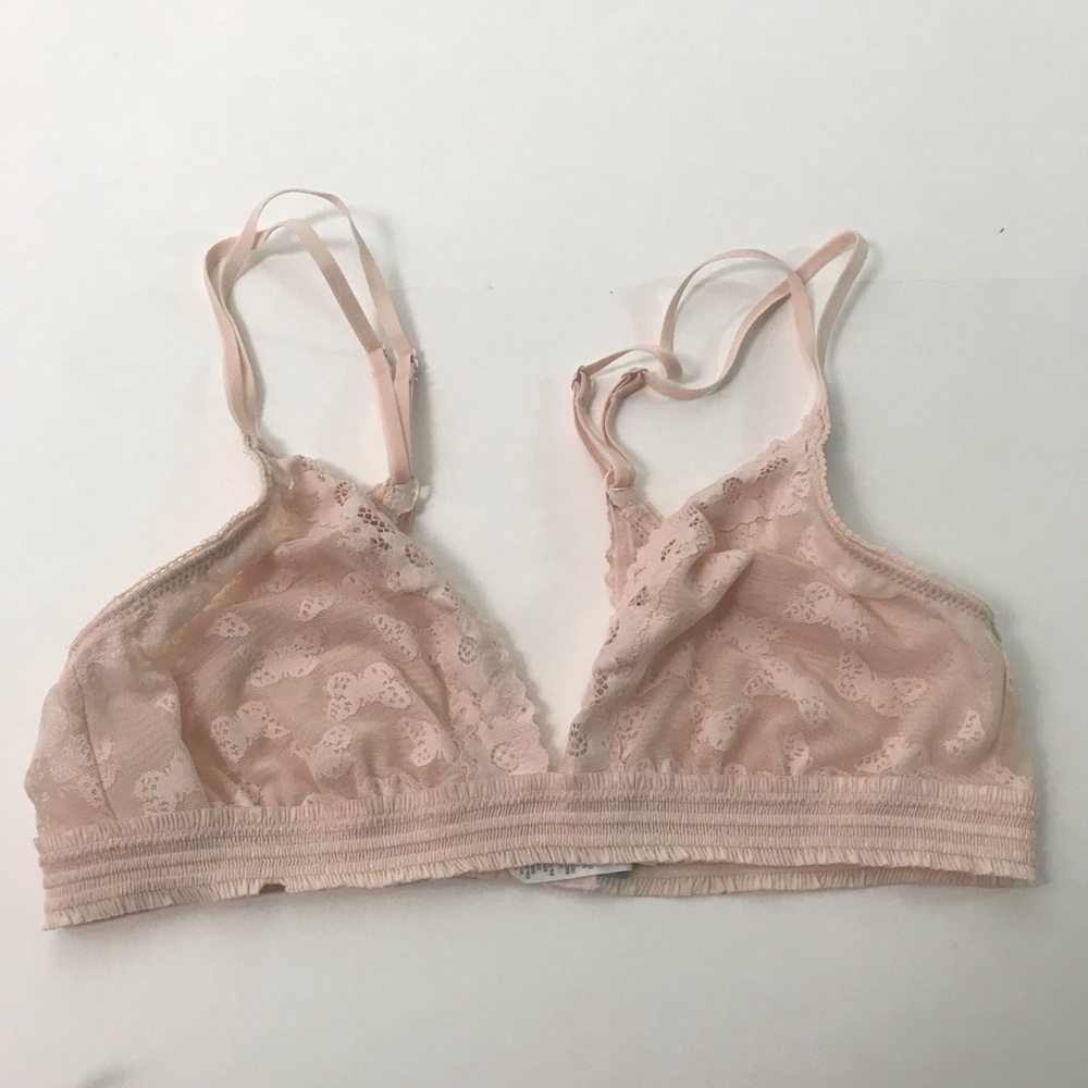 Aerie Lace Bralette in Soft Pink